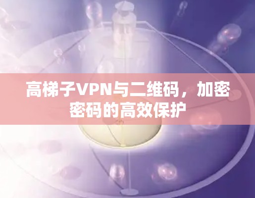 高梯子VPN与二维码,加密密码的高效保护