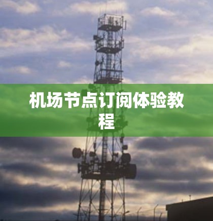 机场节点订阅体验教程