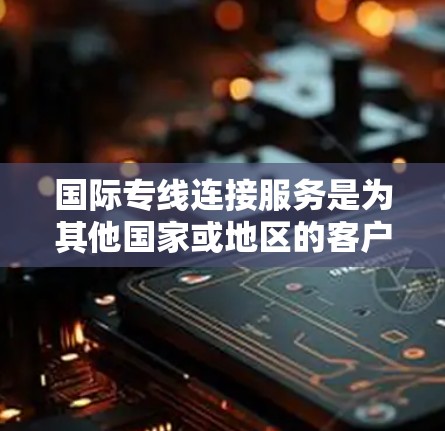 国际专线连接服务是为其他国家或地区的客户提供电话或互联网连接的特殊服务，旨在提供高效、安全的通信解决方案。以下是关于国际专线连接服务的详细分析