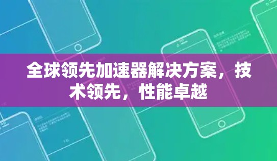 全球领先加速器解决方案，技术领先，性能卓越