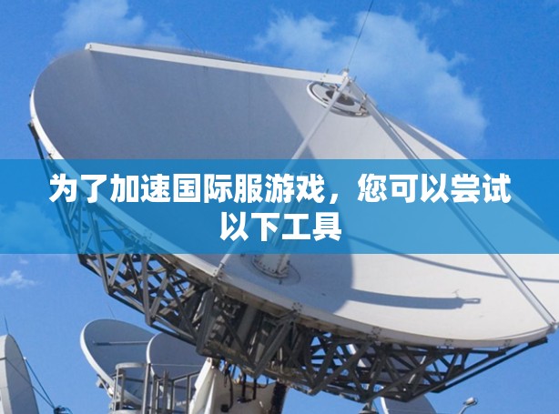 为了加速国际服游戏，您可以尝试以下工具