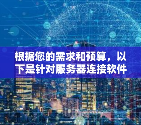 根据您的需求和预算，以下是针对服务器连接软件的详细推荐