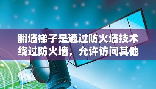 翻墙梯子是通过防火墙技术绕过防火墙，允许访问其他服务器的技术，而免费测速则是测试网络连接速度的服务。以下是对这两个概念的详细解释