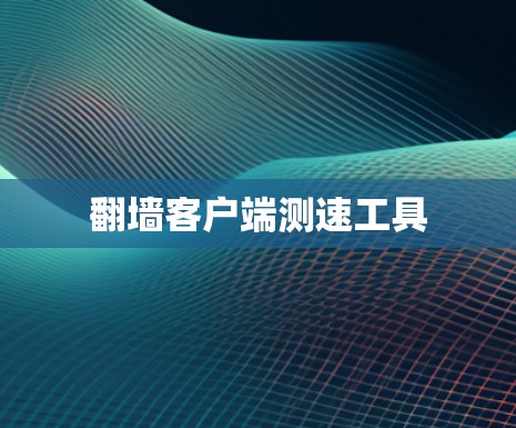 翻墙客户端测速工具