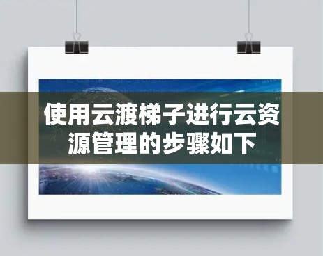 使用云渡梯子进行云资源管理的步骤如下