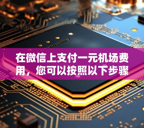 在微信上支付一元机场费用，您可以按照以下步骤操作