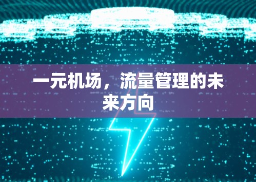 一元机场，流量管理的未来方向
