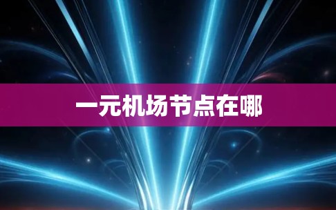 一元机场节点在哪