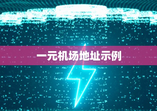 一元机场地址示例