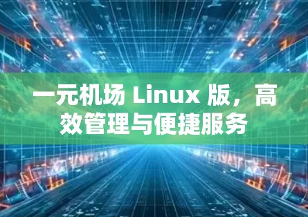 一元机场 Linux 版，高效管理与便捷服务