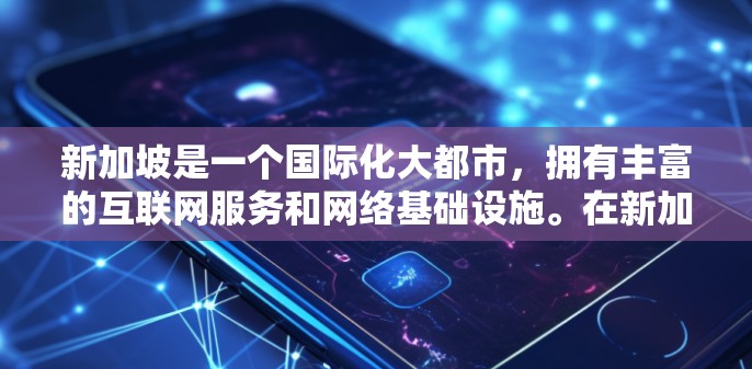 新加坡是一个国际化大都市，拥有丰富的互联网服务和网络基础设施。在新加坡，互联网服务提供商（ISP）们通常会根据新加坡的地理位置和网络需求来提供服务。新加坡的IP地址管理主要由以下机构负责