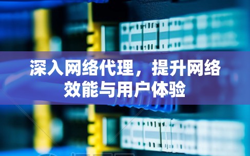 深入网络代理，提升网络效能与用户体验